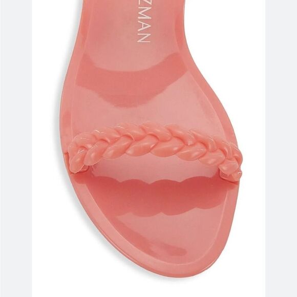Stuart Weitzman Braida Sawyer Jelly Sandals Apricot Women Sz 10 - Picture 2 of 10